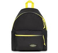 EASTPAK Padded Pak'r Mochila, Negro (Kontrast Grade Lime)