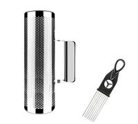 EASTROCK Acero Inoxidable Güiros 3"8" Instrumento de Percusión Herramienta de Entrenamiento Musical con Raspador, Acompañamiento de Banda Profesional Sand Hammer Guiro Shaker Instrument