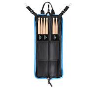 EASTROCK Bolsa para palos de tambor con 3 pares de baquetas de batería, gancho para piso, correa de transporte para baquetas de batería, llave de tambor, cepillos de alambre de tambor, mazos negros