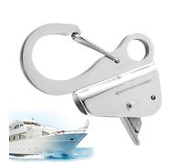 Eastuy Anzuelo de Anclaje - Grapas de Anclaje Sin Nudos | Liberación Rápida con Clip Ajustable De Acero Inoxidable para Pesca Carga Camping Embarcaciones Kayaks Equipaje
