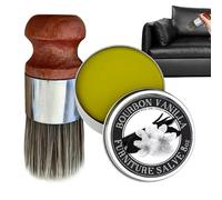 Eastuy Crema Acondicionadora para Sofás De Cuero | Acondicionador Y Pulidor Portátil para Madera con Cepillo,Crema Restauradora para Cuero Y Madera | para Hogar Residencia Apartamento Suelo Sofá