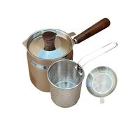 Eastuy Freidora Pequeña Con Cesta,Utensilio De Cocina De Acero Inoxidable De Gran Capacidad Con Cesta Y Colador - Olla De Fritura Profunda,para Cocinar Tocino Patatas Fritas Pescado Chips de Maíz en