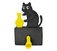 Eastuy Jarrón Pequeño para Bigotes De Gato,Imanes con Diseño Divertido de Aprieta la Botella - Imanes Gato con Diseño Botella Empujando,Decoración para Cocina Dormitorio Oficina Pared y Puerta