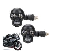 Eastuy Luces LED Para Moto - Intermitentes LED Delgados 12V Con Esqueleto - Iluminación Auxiliar Impermeable Para Moto, Camión Y Vehículos Urbanos