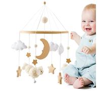 Eastuy Móvil para Cuna - Colgante para Moisés con Música | Musical Portátil Estilo Boho para Niños y Niñas de 0 a 3 Años Decoración para Cochecitos