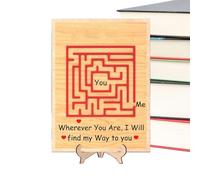 Eastuy Tarjetas del Día de San Valentín para Él,Romántico de Madera Hecho a Mano,Eres Increíble Tarjetas de San Valentín | Para Propuesta de Matrimonio Escritorio Hogar Él Ella Esposa Novia