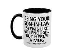 Eastuy Taza de cerámica para café - Decoración divertida del hogar en el Día de la Madre - Taza de Café para Suegra,para Capuchino, Latte, Leche, Refresco, Té, Cerveza, Cocina, Hogar, Oficina, de