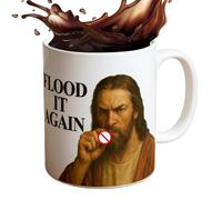 Eastuy Tazas de café divertidas - Vajilla de cerámica de 311 ml - Tazas de café extrañas con frase Llena otra vez | para cumpleaños, Navidad, compañeros, empleados, hombres, mujeres, hogar, oficina