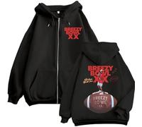 Easwisa Chris Brown Breezy Bowl XX 2025 Tour Sudadera con Capucha Y Cremallera para Hombre Y Mujer Hip-Hop Retro Jersey Moda Informal Negro Chaqueta-Q||x_s