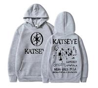 Easwisa Katseye Beautiful Chaos Album Sudadera con Capucha Moda Informal Y2K Hip-Hop Sudadera Niños/Niñas Ajuste Oversize Mangas Largas Jersey Unisex-Grey||x_s