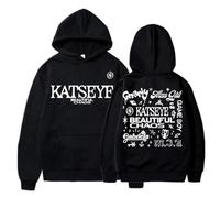 Easwisa Katseye Beautiful Chaos Album Tour Sudadera con Capucha Hombre/Mujer Moda Retro Jersey Y2K Sudadera De Manga Larga Harajuku Hip-Hop Unisex Productos para Fans-Black||s