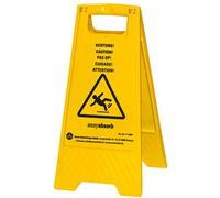 Easy Absorb P-10007 - Señal de advertencia (plegable, 57 cm, 41 x 30 x 57 cm), color amarillo