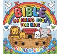 Easy and Bold Coloring Book for Christians: Simple Christian Coloring Book for Kids with Faith-Based Bible Designs for Relaxation, Learning & Fun: Fun ... - Big, Simple Pictures for Little Hands