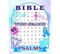 Easy Bible Word Search Puzzle: Word Find Book Inspired by the Psalms 65 Faith Filled Puzzles For Adults, Teens, Seniors | Large Print | 8.5 x 11
