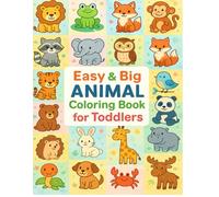 Easy & Big Animal Coloring Book for Toddlers: Kids Coloring Book | Large Animals to Color | Good for Toddlers