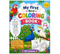Easy Bird Coloring Book for Kids Ages 3-6: Fun & Easy Bird Coloring Pages for Kids Ages 3-6 | Cute Birds to Color, Learn & Create