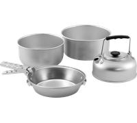 Easy camp adventure cook set set de cocina de aluminio apilable de 4 piezas tamaño m para 3 personas