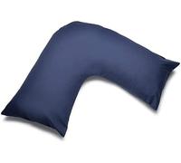 Easy Care - Funda de almohada en forma de V, polialgodón teñido, lavable a máquina, paquete de 1 (azul marino)