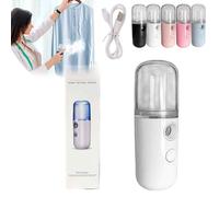 Easy Care Sunshine 15s Heat up Mini Travel Steamer,Hand Held Steamers for Clothes,Portable Steamer Travel,Mini Handheld Garment Steamer,Fabric Steam Iron for Home, Office And Travel (White)