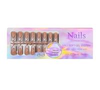 Easy Change - Juego de 150 piezas de manicura francesa, puntas de manicura extraíbles, sin costuras, daños artísticos para uñas naturales