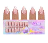 Easy Change - Juego de 150 piezas de manicura francesa, removibles, sin costuras, para uñas, arte de uñas, no daña las uñas naturales