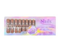 Easy Change - Juego de 150 piezas de manicura francesa, removibles, sin costuras, para uñas, arte de uñas, no daña las uñas naturales