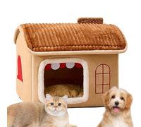 Easy-Clean Cat House, Eco-Friendly Cat House Kit, Stylish Indoor Cat Shelter, Cat House for Small Pets, plegable Cat Bed House, Winter Shelter for Indoor Cats