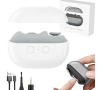 Easy Clip Electric Nail Clippers, Fanyil Easyclip Smart Nail Clipper, Electric Nail Trimmer - Safe, Painless Grooming Rechargeable & Quiet, Cordless Automatic Fingernail Trimmer with Light(White)