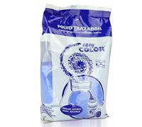 Easy Color Polvo trazador azul. Tiralíneas azulete. (azul) pigmento, cemento, hormigón.