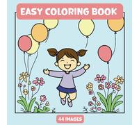 Easy coloring book Happy Children: ballet,soccer,running,jumping,performing ,winter,active time