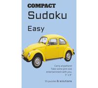 Easy Compact Sudoku: Carry Anywhere! | Take some pint size entertainment with you. | 5" x8" | 55 puzzles & solutions | Excellent gift for Sudoku Beginners, Adults, Seniors, Teens