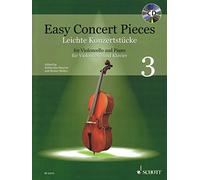 Easy Concert Pieces: Vol. 3. cello and piano.