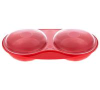 Easy Cook, Huevos de policarbonato al horno que no manchan para microondas, rojo