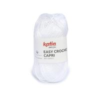 EASY CROCHET CAPRI de Katia en ovillos de 50 gramos y 85 metros. (100 - Blanco)