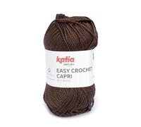 EASY CROCHET CAPRI de Katia en ovillos de 50 gramos y 85 metros. (103 - Marron chocolate)