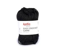 EASY CROCHET CAPRI de Katia en ovillos de 50 gramos y 85 metros. (106 - Negro)