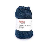 EASY CROCHET CAPRI de Katia en ovillos de 50 gramos y 85 metros. (107 - Azul oscuro)