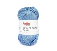 EASY CROCHET CAPRI de Katia en ovillos de 50 gramos y 85 metros. (114 - Tejano claro)