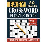 Easy Crossword Puzzle Book for Adults & Seniors Large Print: Comfortable, clear, and relaxing activities for quiet moments of focus