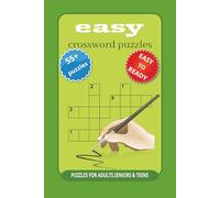 easy crossword puzzle books: Easy & Fun Brain Challenges for Relaxation and Mental Boost - 50+ Engaging Crosswords for All Skill Levels