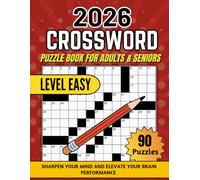Easy Crossword Puzzles Book for Adults: Large Print, Non-Repetitive Clues, Perfect Brain Exercise and Stress Relief for Seniors and Busy Adults