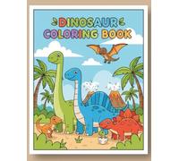 Easy Dinosaur Coloring Book: Large Print for Toddlers & Preschoolers: A Big and Simple Dinosaur Coloring Book for Toddlers and Kids Ages 2-4, 4-8. ... Pages Featuring T-Rex, Stegosaurus, and More!