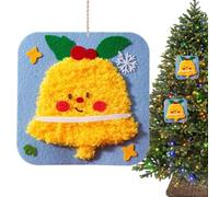 Easy Diy Sewing Kit Kids - Gift 7.87in Christmas Theme Embroidery Craft Set for Girls and Boys Fun Beginner Stitching Kit Classroom Activity, Home Art Project, and Birthday Gift