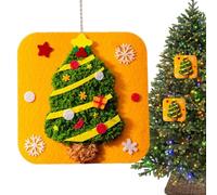 Easy Diy Sewing Kit Kids - Gift 7.87in Christmas Theme Embroidery Craft Set for Girls and Boys Fun Beginner Stitching Kit Classroom Activity, Home Art Project, and Birthday Gift