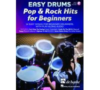 Easy Drums - Pop & Rock Hits for Beginners. 14 easy songs for beginner drummers, with play-along audio