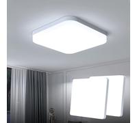 EASY EAGLE LED Lámpara de Techo Cuadrada 36W 6500K 3240LM Luz de Techo para Baño Cocina Sala de Estar Dormitorio Pasillo Oficina, 23CM (Pack of 2)