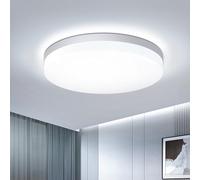 EASY EAGLE Plafon LED Redondo 36W, 6500K Lampara Led Techo 3600LM, IP44 Impermeable Luz Modern, Plafones para Cocina Baño Cocina Sala Dormitorio Balcón Pasillo Ø23CM