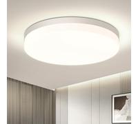 EASY EAGLE Plafon LED Techo, 48W 4800LM 4000K Lámparas de Techo, IP44 Ø30cm Blanco Downlight Plafones para Techo Cocina Pasillo Baño Sala