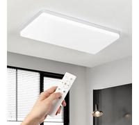 EASY EAGLE Plafon LED Techo, 50x25CM 3000K-6500K Regulable Superficie Panel Led Rectangular, 50W 6800LM Lámpara de Techo Moderna, Luz LED Techo Para Oficina Dormitorio Salon Cocina Comedor Balcón