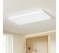 EASY EAGLE Plafon LED Techo, 50x25CM Superficie Panel Led Rectangular 4000K, 50W Lámpara de Techo Moderna, Luz LED Techo Para Oficina Dormitorio Salon Cocina Comedor Balcón, 6800LM